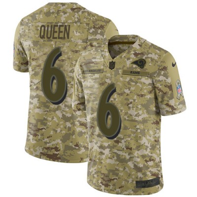Nike Baltimore Ravens #6 Patrick Queen Camo Men's Stitched NFL Limited 2018 Salute To Service Jersey